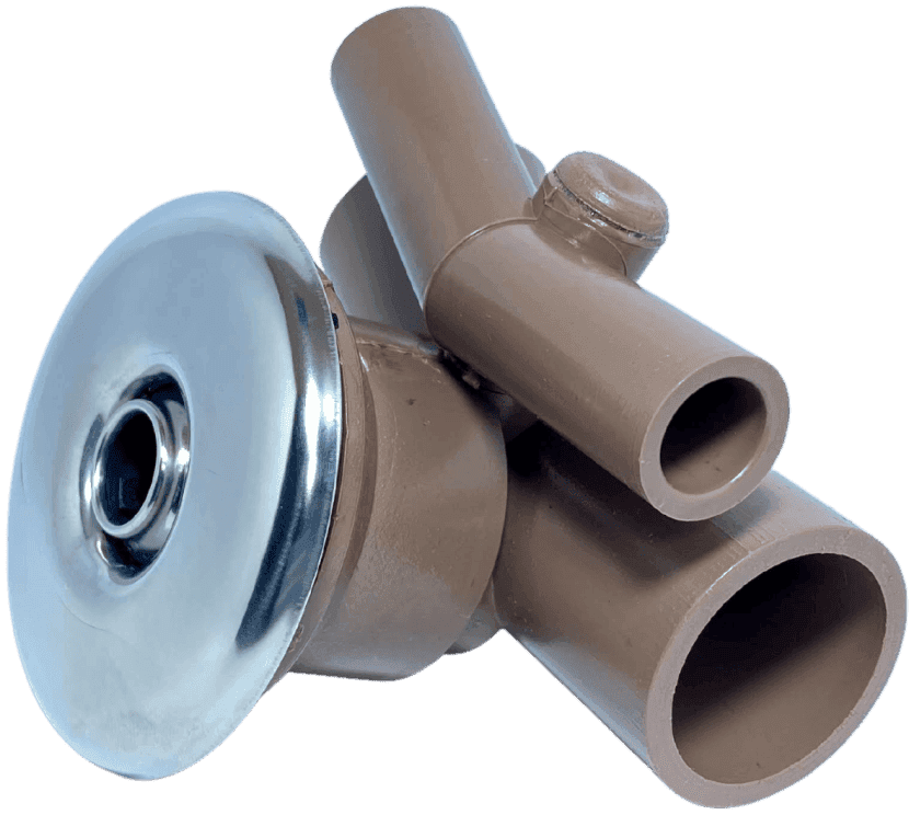 imagem produto Jato T Duplo Acoplado 32mm Drenante Mangueira